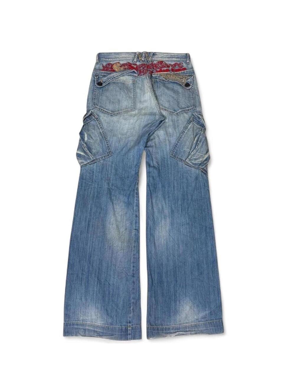 Take Two Vintage shade rare big pockets on side denim jeans